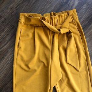 Mustard colored dress pants